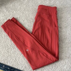 Lululemon Red Leggings